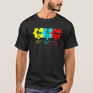 T-shirt Sensibilisation sur l'autisme Jour Puzzle élément 