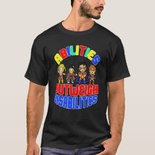 T-shirt Sensibilisation sur l'autisme Les capacités des ga