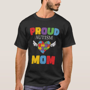 T-shirt Sensibilisation sur l'autisme Maman Fier Fils Auti