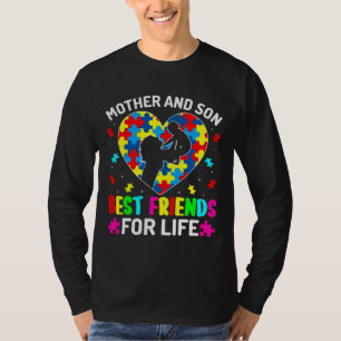 T-shirt Sensibilisation sur l'autisme Mère Et Fils Asd Aut