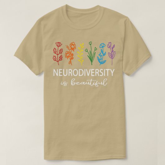 T-shirt Sensibilisation sur l'autisme Mois La neurodiversi (Design devant)