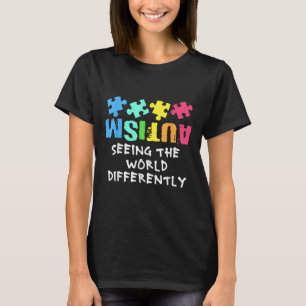 T-shirt Sensibilisation sur l'autisme Mois Soutien Voir Le