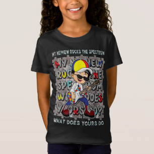 T-Shirt Sensibilisation sur l'autisme Oncle Tante Tee My N