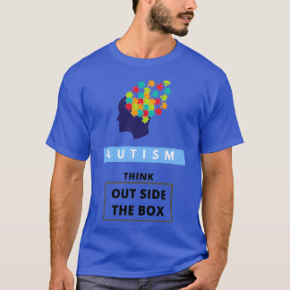 T-shirt Sensibilisation sur l'autisme Pensez Dehors De La