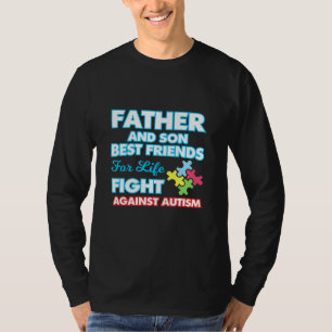 T-shirt Sensibilisation sur l'autisme Père Ans Son Bff Des