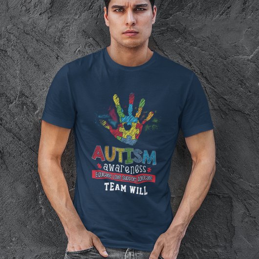 T-shirt Sensibilisation sur l'autisme personnalisée Sensib