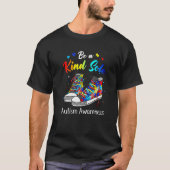 T-shirt Sensibilisation sur l'autisme Puzzle Chaussures Êt (Devant)