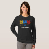 T-shirt Sensibilisation sur l'autisme Puzzle Chimie Geek P (Devant entier)