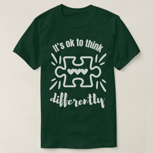 T-shirt Sensibilisation sur l'autisme Puzzle conception de (Design devant)