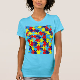 T-shirt Sensibilisation sur l'autisme-Puzzle par Shirley T
