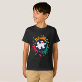 T-shirt Sensibilisation sur l'autisme Puzzle Piece Love Au (Devant entier)