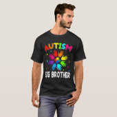 T-shirt Sensibilisation sur l'autisme rétro Drapeau améric (Devant entier)