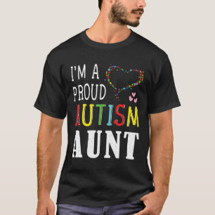 T-shirt Sensibilisation sur l'autisme spéciale Fière Tante