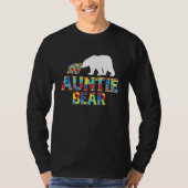 T-shirt Sensibilisation sur l'autisme Tante Ours Puzzle Su (Devant)