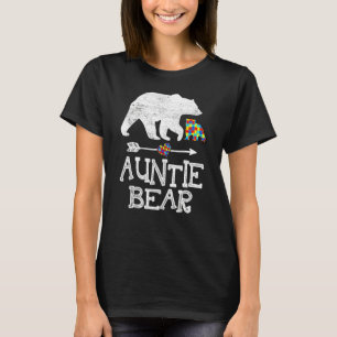 T-shirt Sensibilisation sur l'autisme Tante Ours Support A