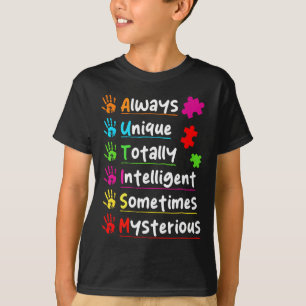 T-shirt Sensibilisation sur l'autisme toujours unique tota