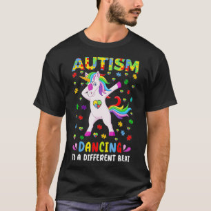 T-shirt Sensibilisation sur l'autisme Unicorn Danser Pour