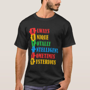 T-shirt Sensibilisation sur l'autisme unique Intelligent M