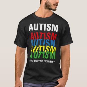 T-shirt Sensibilisation sur l'autisme Voir La Capacité Pas