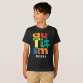 T-shirt Sensibilisation sur l'autisme Voir l'équipe de Éti (Devant entier)