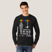 T-shirt Sensibilisation sur l'autisme Voir World Different (Devant entier)