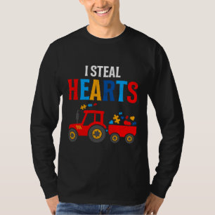 T-shirt Sensibilisation sur l'autisme Voler Coeur Train Tr