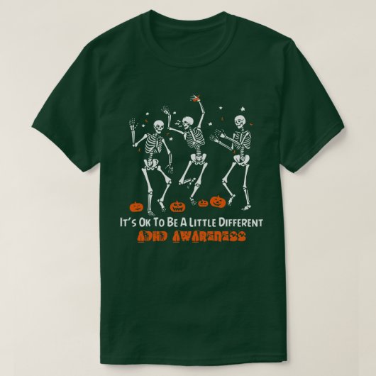 T-shirt Sensibilisation TDAH C'Est Ok D'Être Un Peu Différ (Design devant)