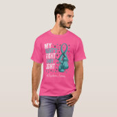 T-shirt Sensibilisation turquoise à la dysautonomie des Ta (Devant entier)