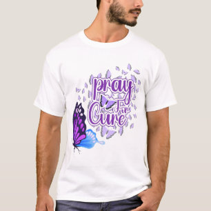 T-shirt Sensibilité à la maladie d'Alzheimer violet