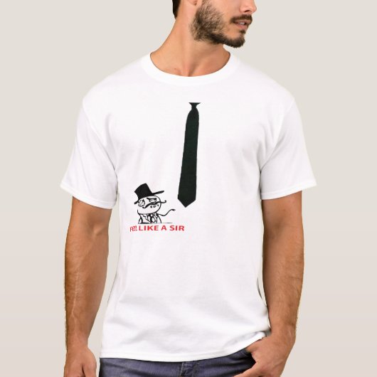 T-shirt Sentez comme monsieur ! Avec une cravate ! (Devant)