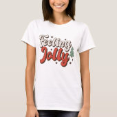 T-shirt Sentez Jolly Noël rétro (Devant)