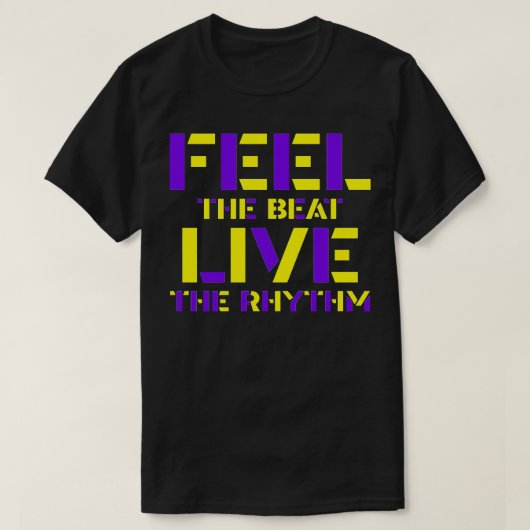 T-shirt Sentez le rythme live (Design devant)