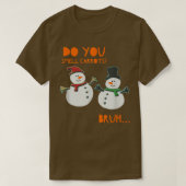 T-shirt Sentez-Vous Des Carottes Pour Drôle Mignon Snowman (Design devant)