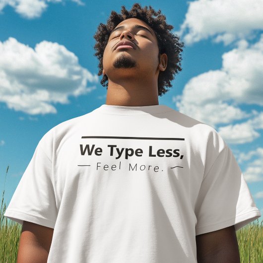 T-shirt Sentez-vous plus minimal