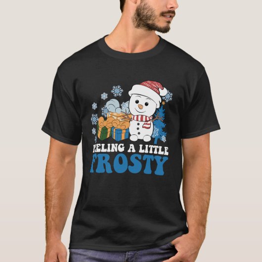T-shirt Sentez-vous un petit Noël de neige gelé (Devant)
