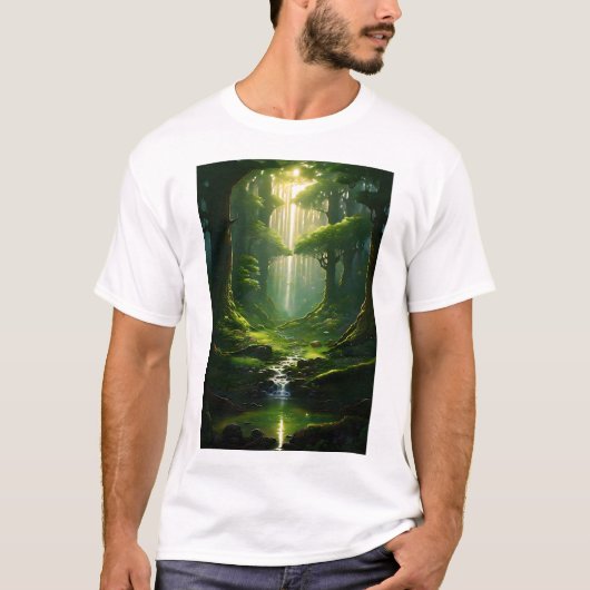 T-shirt Sentier de la forêt enchantée (Devant)