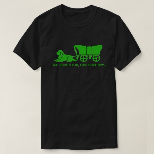 T-shirt sentier de l'Oregon Terre-Neuve Style plat (Design devant)