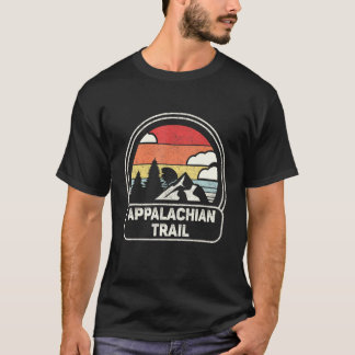 T-shirt Sentier des Appalaches Randonnée Montagnes Rétro V