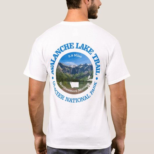 T-shirt Sentier du lac Avalanche (PCO) (Dos)