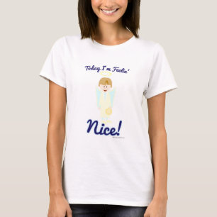 T-shirt Sentiment Bien Gentil Ange Personnage De Dessin An