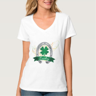 T-shirt Sentiment de chance 🍀 Shamrock Clovers