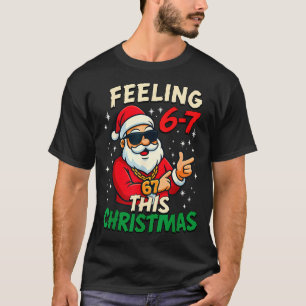 T-shirt Sentiment Drôle 67 Ce Noël Six Sept Mème Enfant