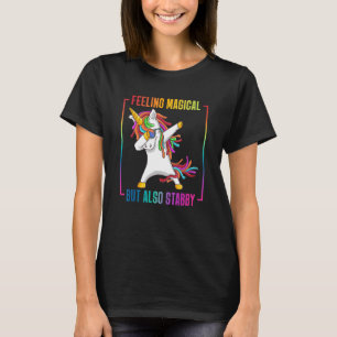 T-shirt Sentiment Magique Mais Aussi Stabilisé Dabbing Uni