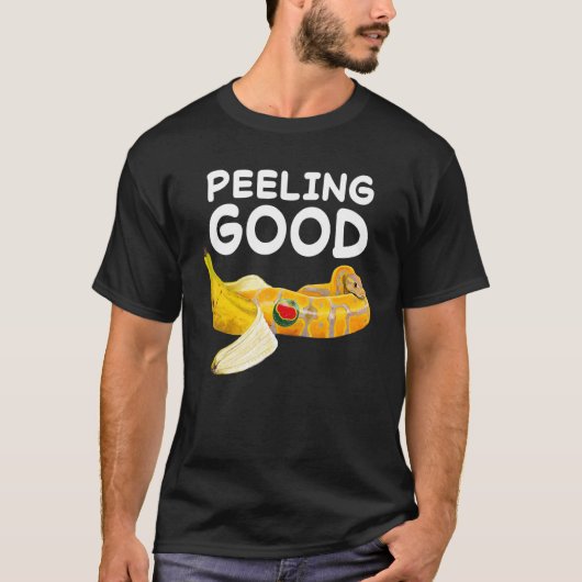 T-shirt Sentiment Peeling bon Banana Ball Python serpent R (Devant)