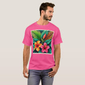T-shirt Sentiments Colorés : Visage Abstrait (Devant entier)