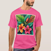 T-shirt Sentiments Colorés : Visage Abstrait (Devant)