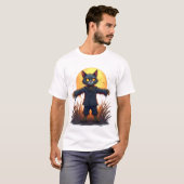 T-shirt Sentinelle Chat Épouvantail (Devant entier)