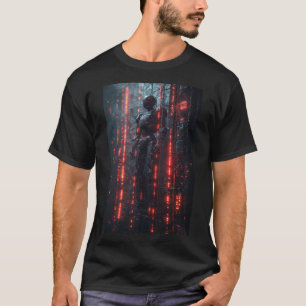 T-shirt Sentinelle Cybernétique : Un Androïde Futuriste