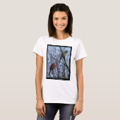 T-shirt Sentinels Blue Jay et Cardinal par Lee Hiller (Devant entier)