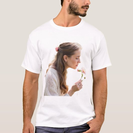 T-shirt sentir les fleurs (Devant)